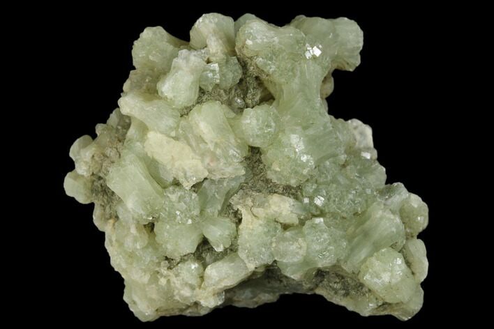 Green Prehnite Crystal Cluster - Morocco #174018